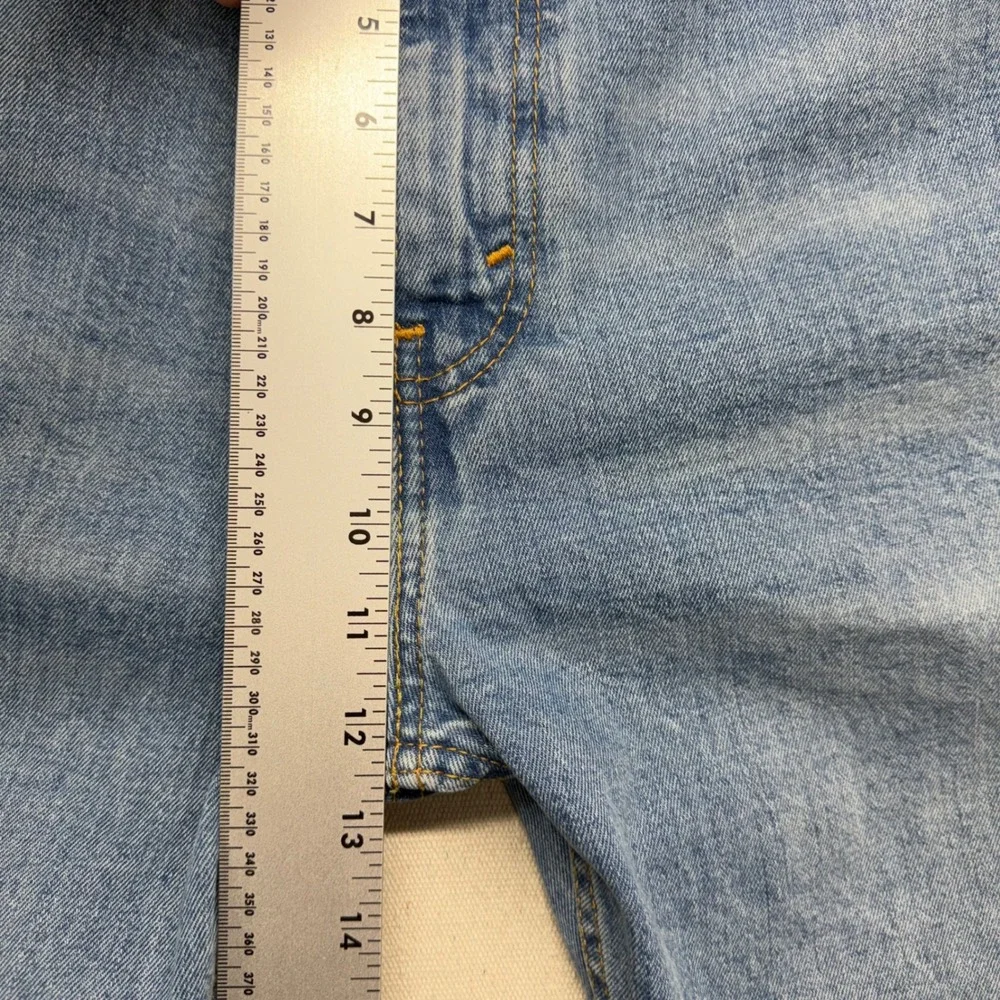 Levis 505 Regular Fit Straight Leg Jeans Mens 36x34 Medium Wash Blue Denim